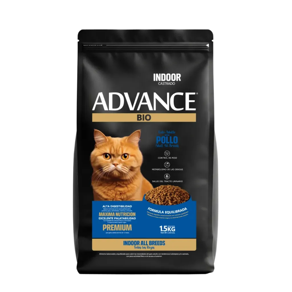 ADVANCE BIO GATO PREMIUM 34% ALL BREEDS X 8 + 2 KG INDOOR