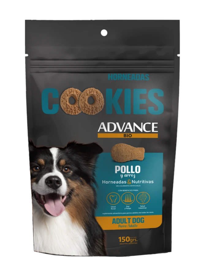 ADVANCE BIO PERRO ADULTO COOKIES ALL BREEDS X 150 GRS. Pollo