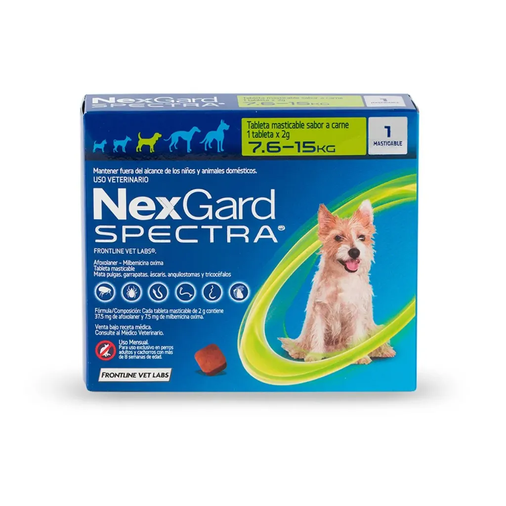 NEXGARD SPECTRA M 7,6-15 KG.