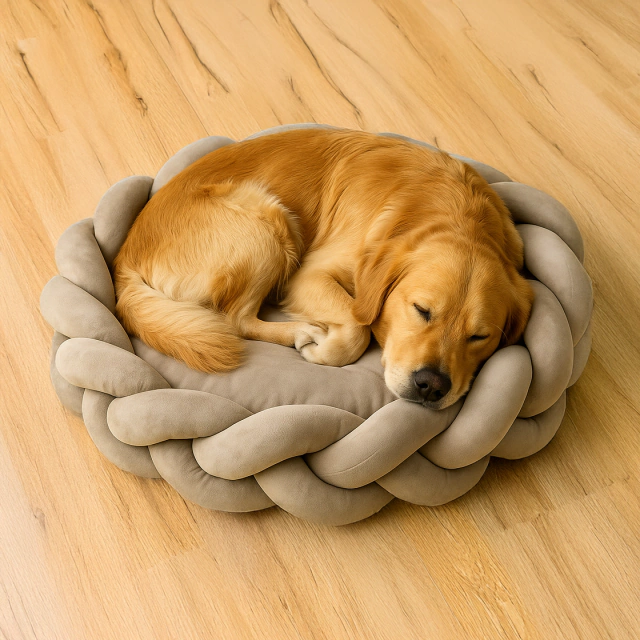 Knot Bed  80cm Beige