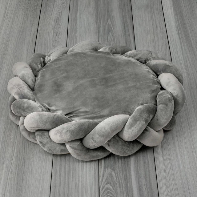 Knot Bed  80cm Grey