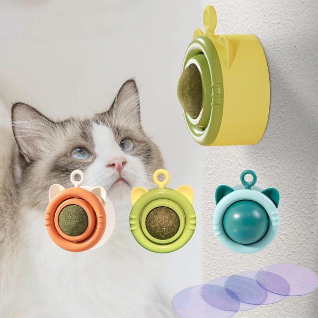 Self catnip Toy  Yellow